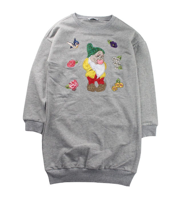 A Grey Sweater Dresses from Monnalisa in size 8Y for girl. (Front View)