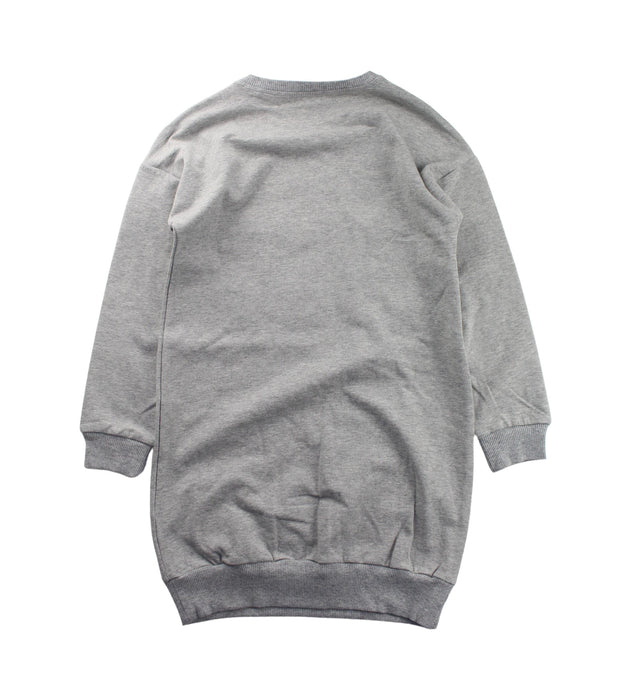 A Grey Sweater Dresses from Monnalisa in size 8Y for girl. (Back View)