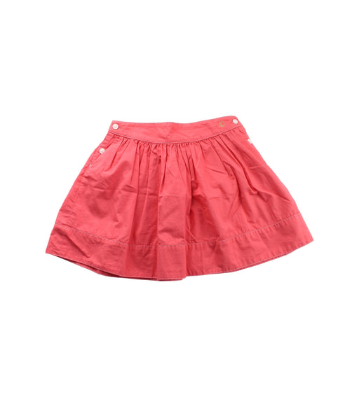 A Red Short Skirts from Petit Bateau in size 5T for girl. (Front View)