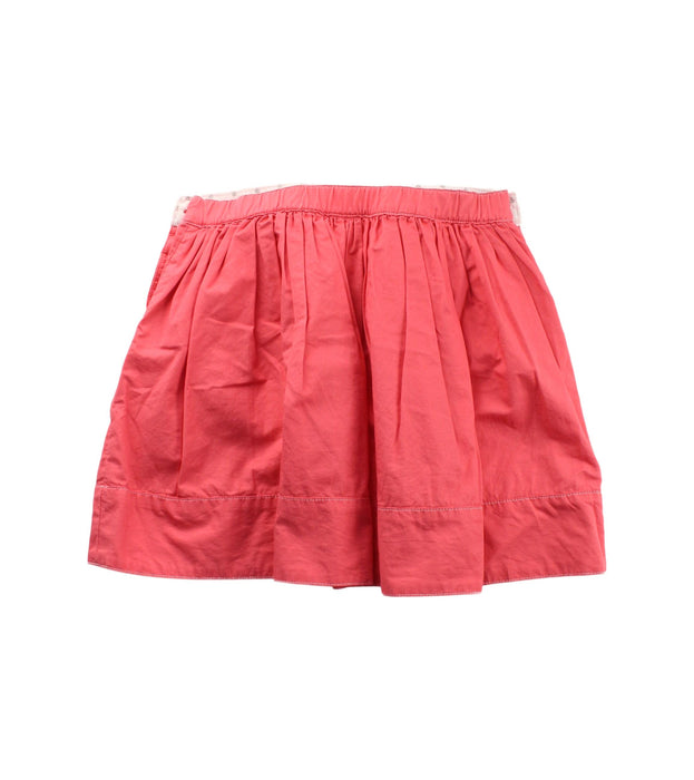 A Red Short Skirts from Petit Bateau in size 5T for girl. (Back View)