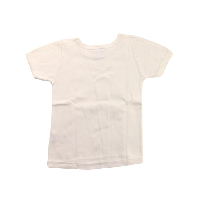 A White Short Sleeve T Shirts from Petit Bateau in size 4T for neutral. (Back View)