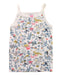 A White Sleeveless T Shirts from Petit Bateau in size 4T for girl. (Front View)