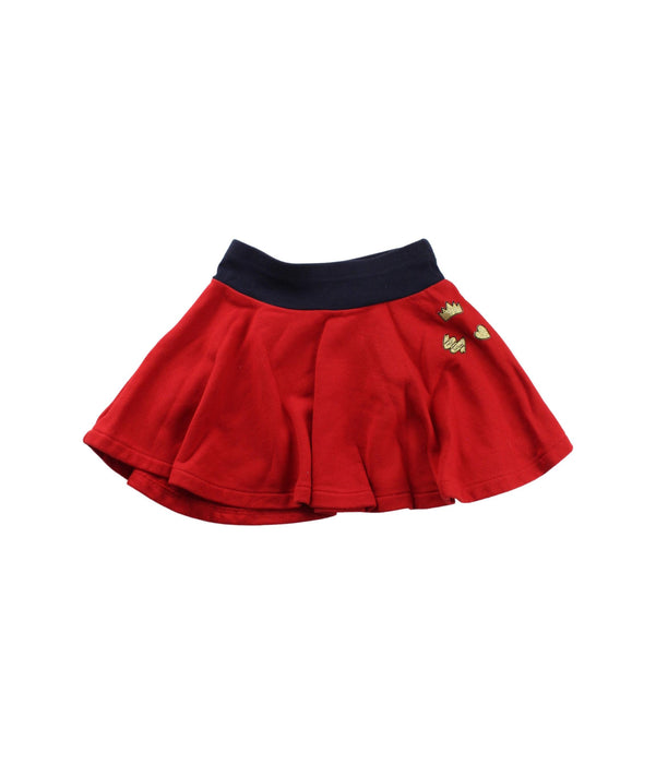 A Red Short Skirts from Petit Bateau in size 3T for girl. (Front View)