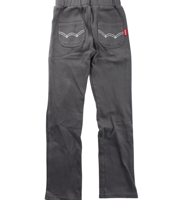 A Grey Casual Pants from Louise Misha in size 7Y for boy. (Back View)