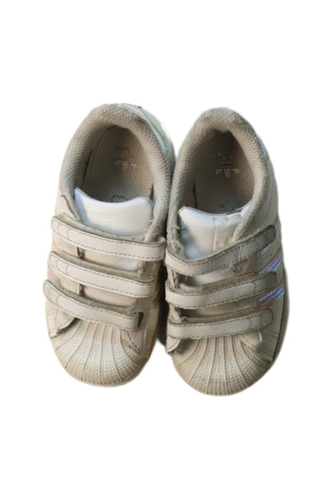 A Multicolour Sneakers from Adidas in size 3T for girl. (Back View)