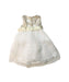 A White Sleeveless Dresses from Monsoon in size 3-6M for girl. (Back View)