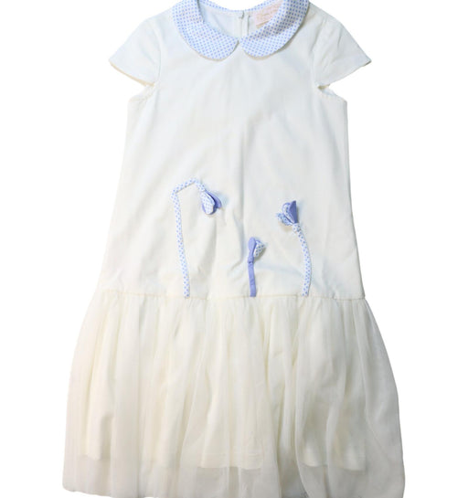 A White Short Sleeve Dresses from Nicholas & Bears in size 8Y for girl. (Front View)