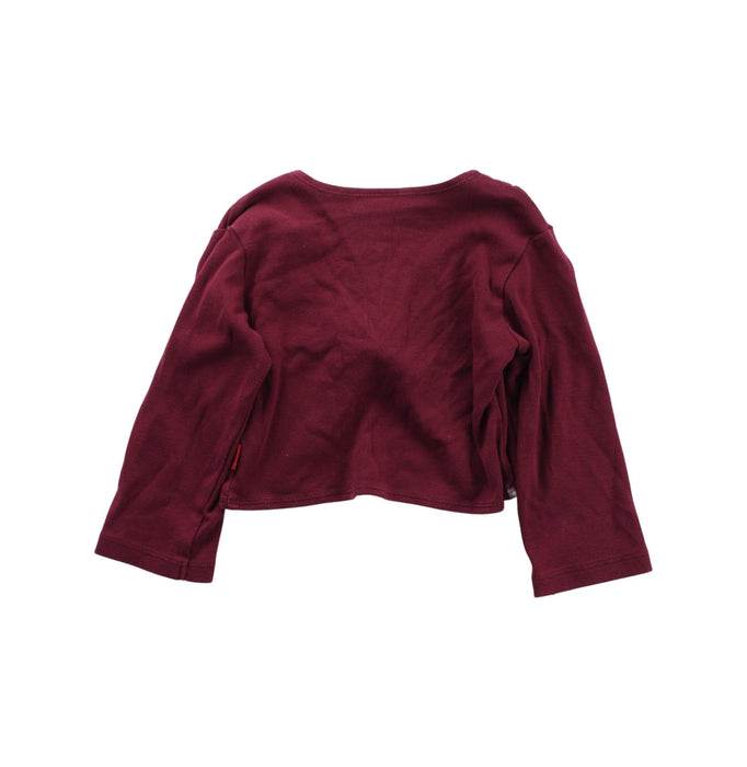 A Burgundy Cardigans from Mexx in size 18-24M for girl. (Back View)