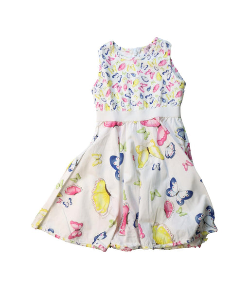 A Multicolour Sleeveless Dresses from Monnalisa in size 3T for girl. (Front View)