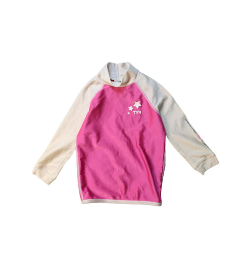 A Pink Rash Guards from TYR in size 2T for girl. (Front View)