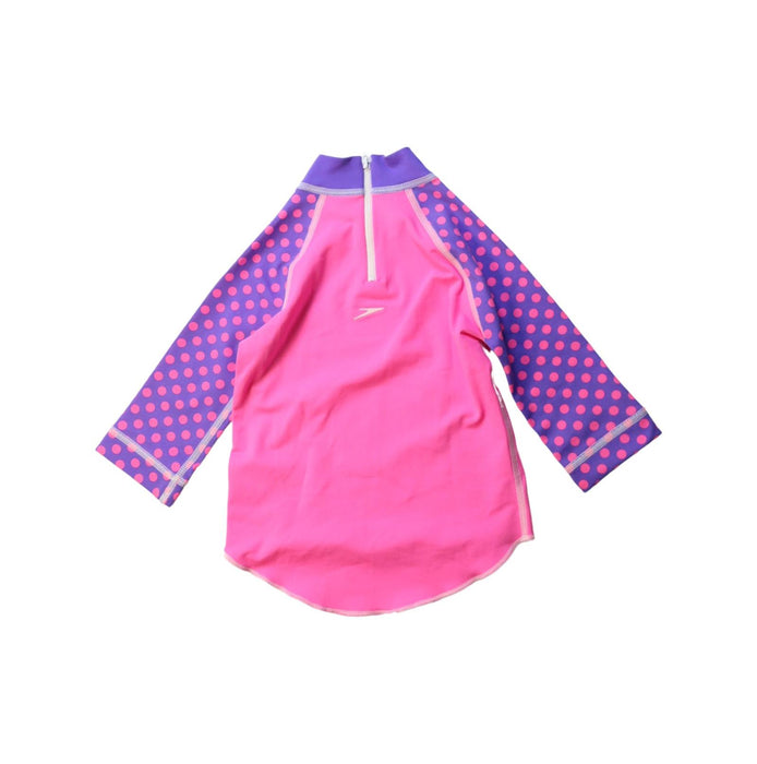 A Multicolour Rash Guards from Speedo in size 2T for girl. (Back View)