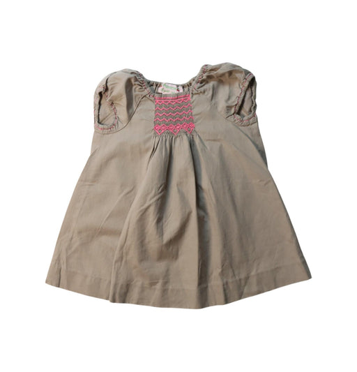 A Brown Short Sleeve Dresses from Bonpoint in size 12-18M for girl. (Front View)