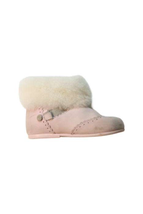 A Pink Winter Boots from Jacadi in size 18-24M for girl. (Front View)