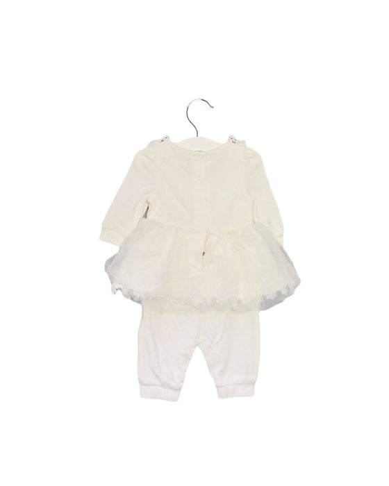 A White Long Sleeve Jumpsuits from Nicholas & Bears in size 0-3M for girl. (Back View)