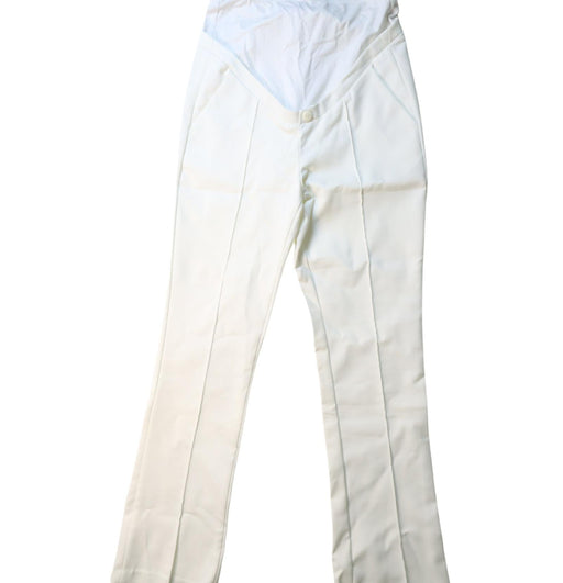 A Ivory Dress Pants from Seraphine in size XS for maternity. (Front View)