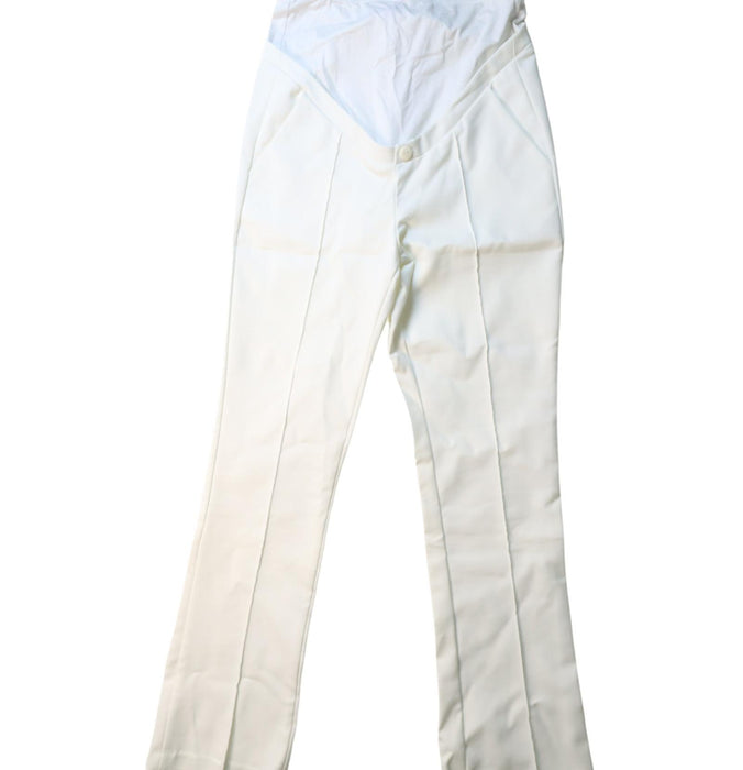 A Ivory Dress Pants from Seraphine in size XS for maternity. (Front View)