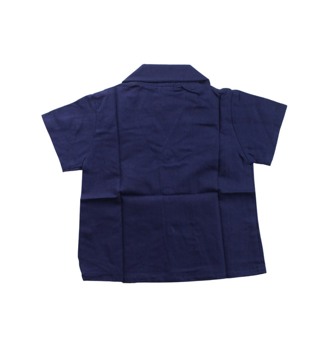 A Blue Short Sleeve Shirts from Knuckleheads in size 2T for boy. (Back View)