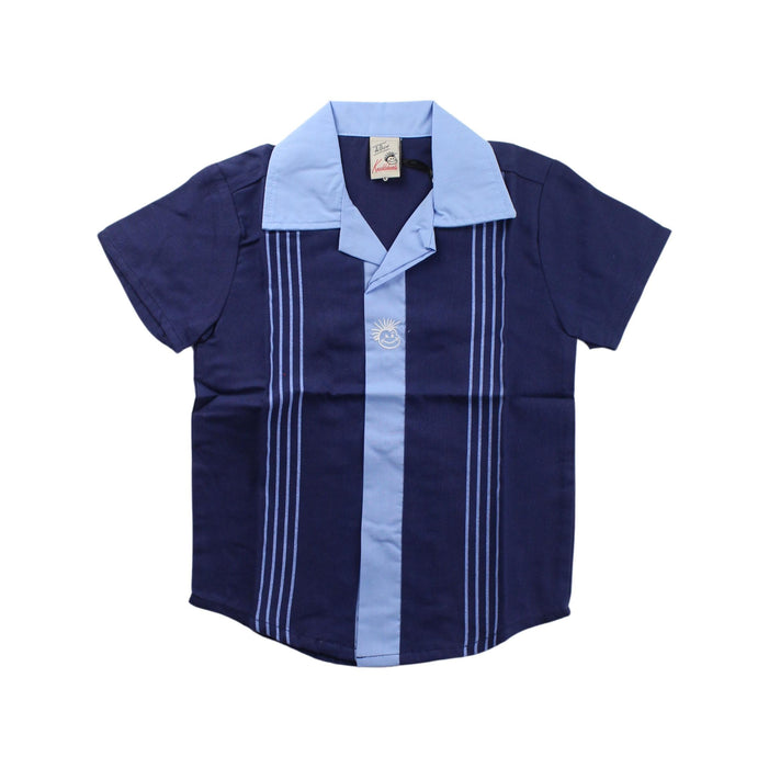 A Blue Short Sleeve Shirts from Knuckleheads in size 2T for boy. (Front View)