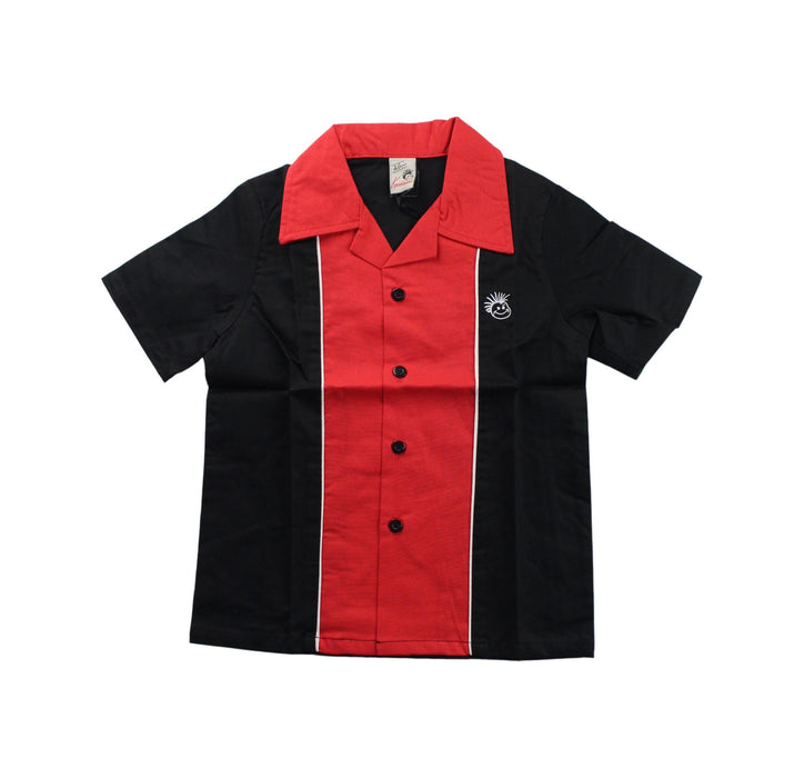 A Black Short Sleeve Shirts from Knuckleheads in size 4T for boy. (Front View)