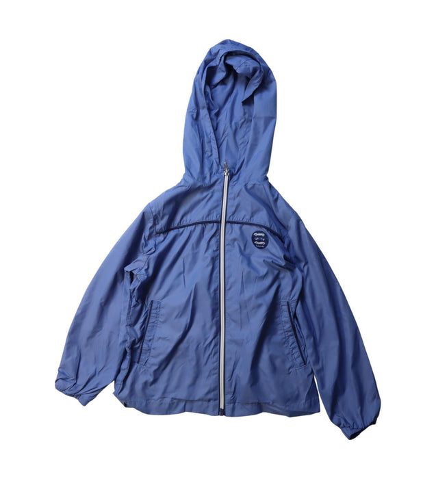 A Blue Lightweight Jackets from Chickeeduck in size 2T for boy. (Front View)
