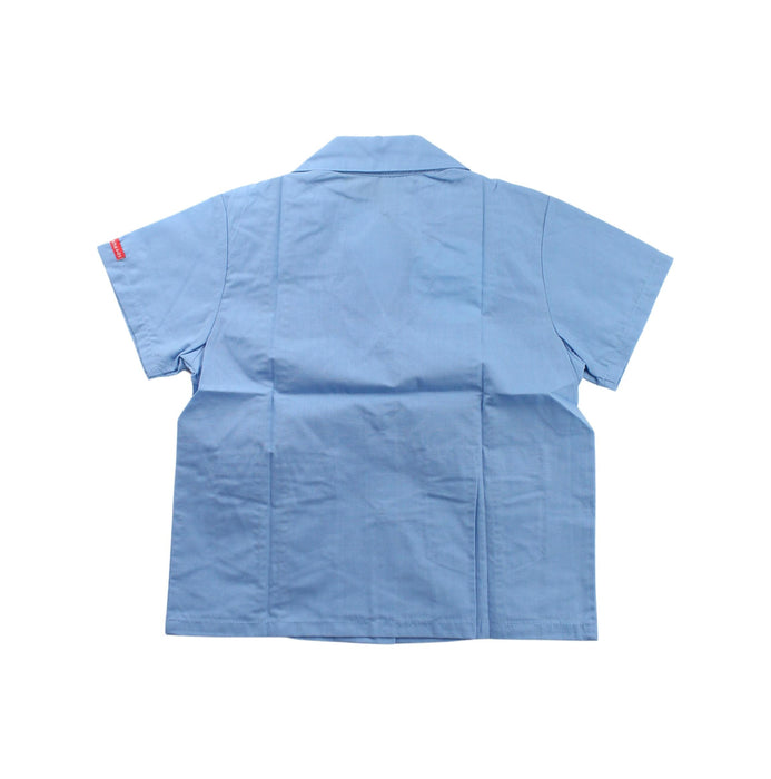 A Blue Short Sleeve Shirts from Knuckleheads in size 4T for boy. (Back View)