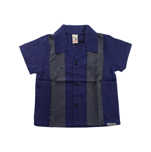 A Blue Short Sleeve Shirts from Knuckleheads in size 5T for boy. (Front View)