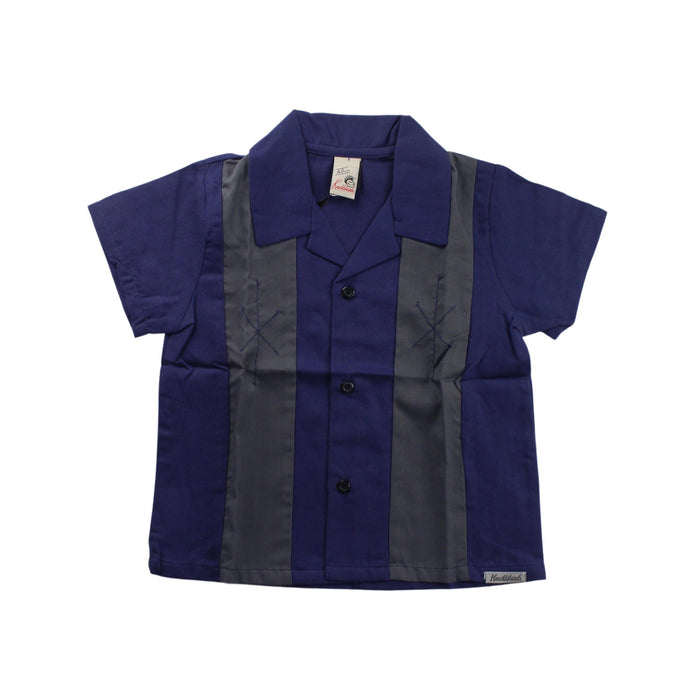 A Blue Short Sleeve Shirts from Knuckleheads in size 5T for boy. (Front View)