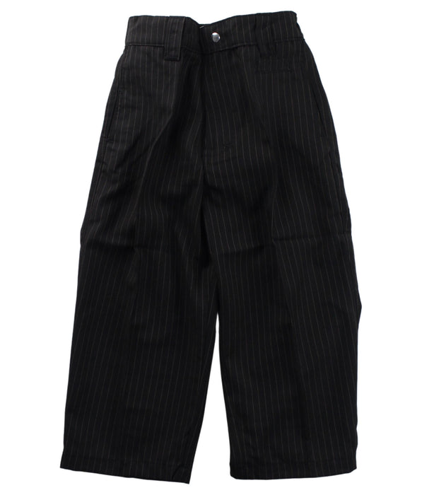 A Black Casual Pants from Knuckleheads in size 3T for boy. (Front View)