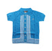 A Blue Short Sleeve Shirts from Knuckleheads in size 2T for boy. (Front View)