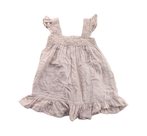 A Beige Sleeveless Dresses from Jamie Kay in size 2T for girl. (Front View)