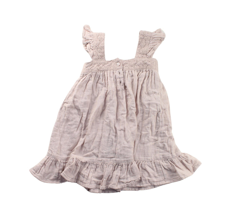 A Beige Sleeveless Dresses from Jamie Kay in size 2T for girl. (Back View)