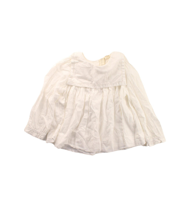 A White Long Sleeve Tops from Little Cotton Clothes in size 2T for girl. (Front View)