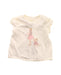 A White Short Sleeve Tops from Nanos in size 2T for girl. (Front View)