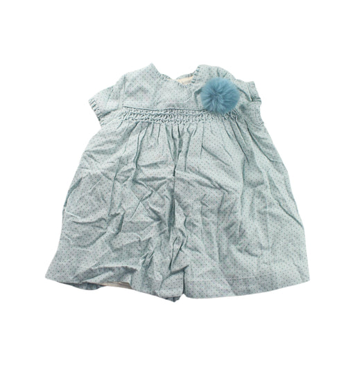 A Green Dress Sets from Nanos in size 12-18M for girl. (Front View)