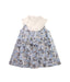 A Blue Sleeveless Dresses from Petit Bateau in size 4T for girl. (Front View)