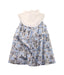 A Blue Sleeveless Dresses from Petit Bateau in size 4T for girl. (Back View)
