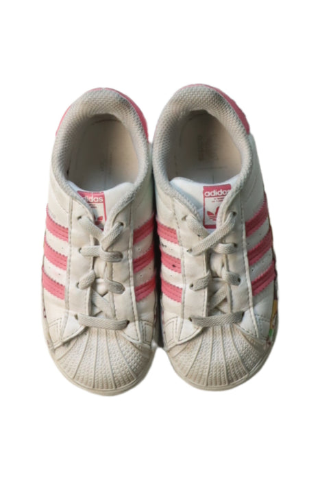 A Multicolour Sneakers from Adidas in size 4T for girl. (Back View)