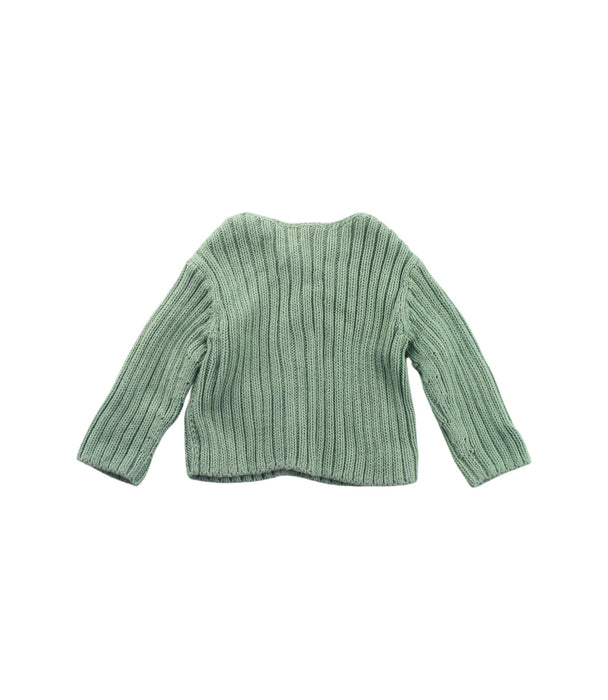 A Green Cardigans from Bonpoint in size 0-3M for girl. (Back View)