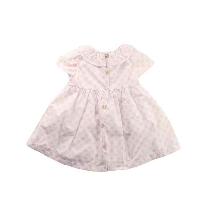A Pink Short Sleeve Dresses from Babidu in size 3-6M for girl. (Back View)