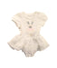 A White Short Sleeve Bodysuits from Nicholas & Bears in size 0-3M for girl. (Front View)