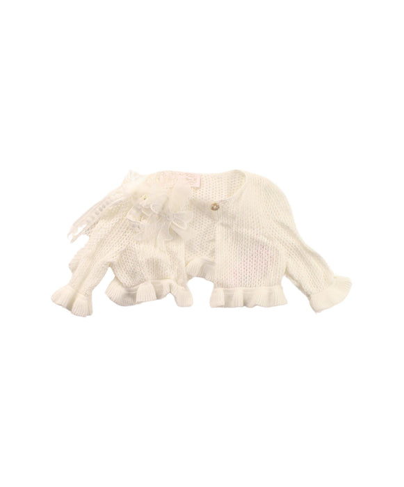 A White Cardigans from Nicholas & Bears in size 0-3M for girl. (Front View)