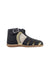 A Black Sandals from Jacadi in size 12-18M for girl. (Front View)