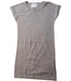 A Grey Short Sleeve Dresses from Excuse My French in size 4T for girl. (Front View)