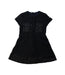 A Black Short Sleeve Dresses from Moncler in size 6T for girl. (Front View)