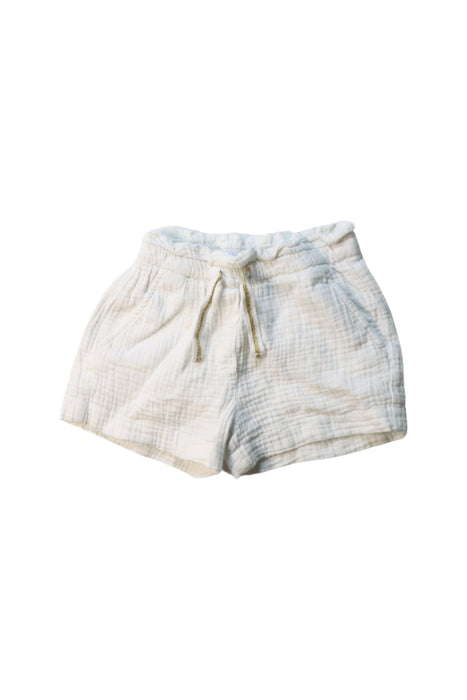 A White Shorts from Crewcuts in size 4T for girl. (Front View)