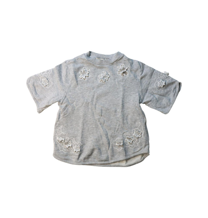 A Grey Short Sleeve T Shirts from Stella McCartney in size 4T for girl. (Front View)