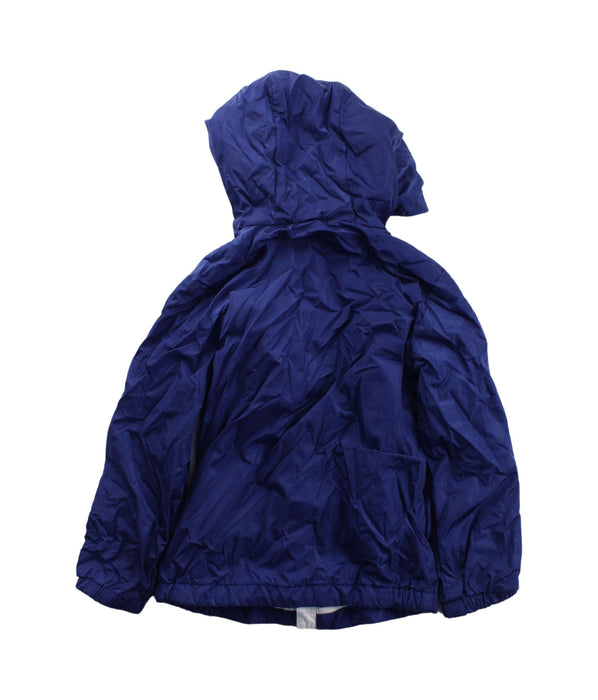 A Blue Lightweight Jackets from Moncler in size 3T for boy. (Back View)