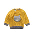 A Yellow Crewneck Sweatshirts from Petit Bateau in size 2T for girl. (Front View)