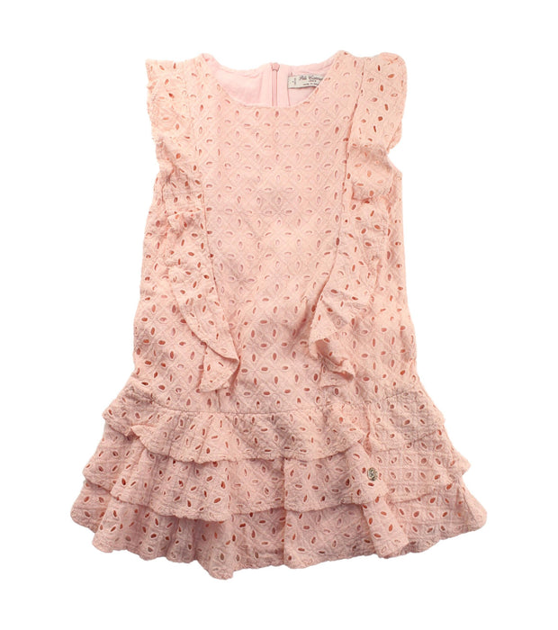 A Peach Sleeveless Dresses from Pili Carrera in size 8Y for girl. (Front View)