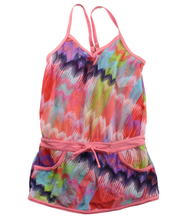 A Pink Cover Ups from Sunseeker in size 5T for girl. (Front View)